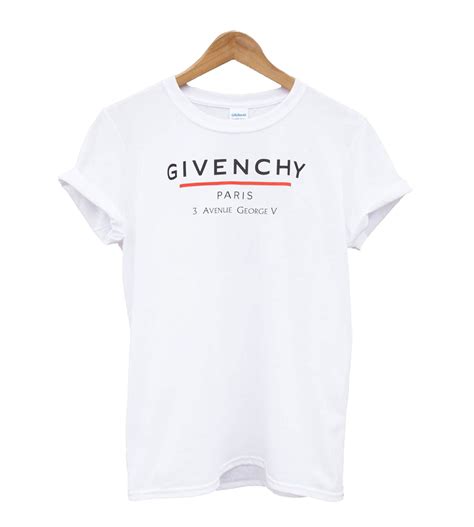 givenchy t shirt white and red